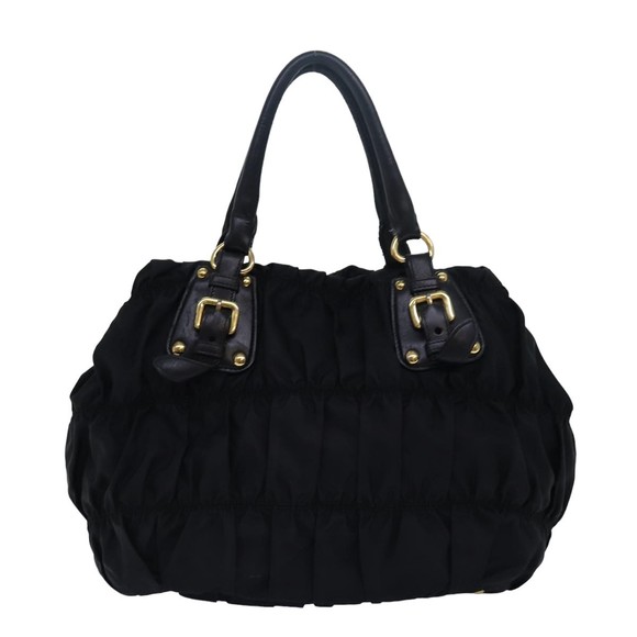 PRADA Hand Bag Nylon Black Auth mr281 - Picture 2 of 16